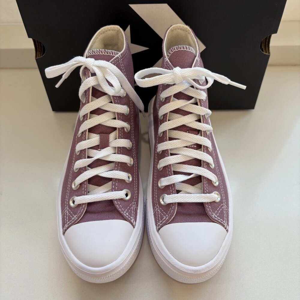 Converse Chuck Taylor All Star Move Hi Platform Sneakers CTAS Seasonal Dahlia - Picture 5 of 8